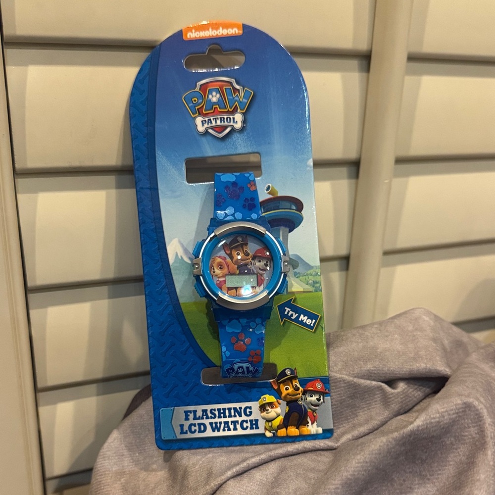 Nickelodeon Paw‎ Patrol Blue LCD Watch*New *Read battery needs replacing
